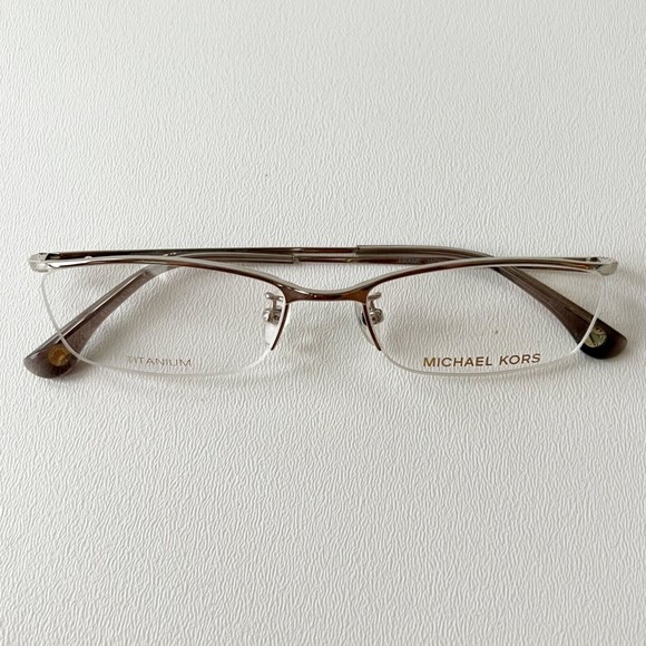 Michael Kors Eyeglasses Frame Half Rim Titanium MK717AF 52-17-140 Display Model main image 6
